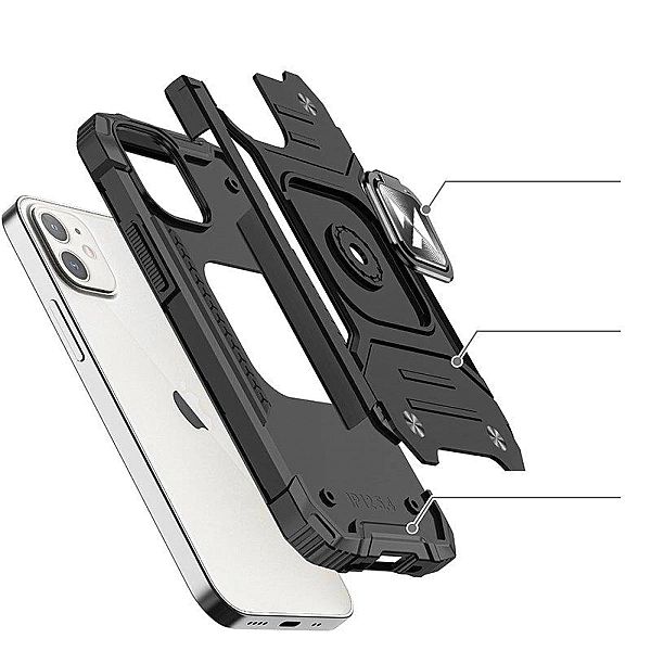 Wozinsky Ring Armor etui iPhone 14 pancerny hybrydowy pokrowiec + magn