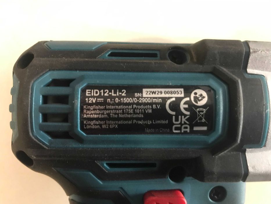 Гайковерт Erbauer EID12-Li-2 та шуруповерт Erbauer ECD12-Li-2 з Англії