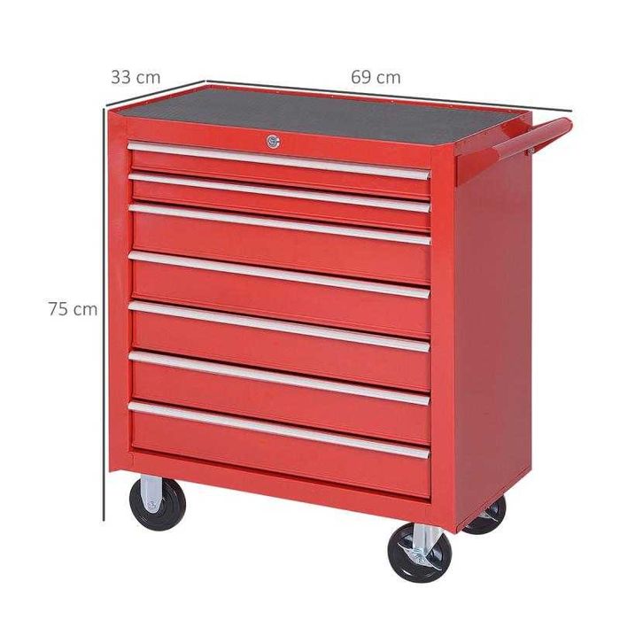 Carro de Ferramentas com Rodas 69x33x75cm