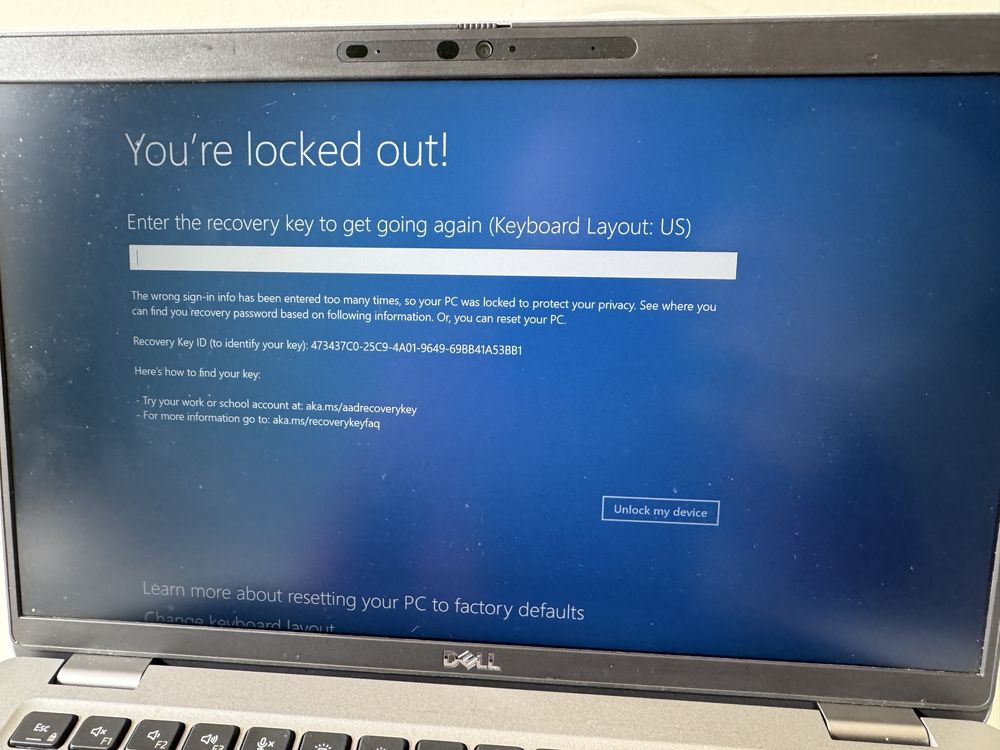 Laptop Dell Latitude 5420 *blokada bios*
