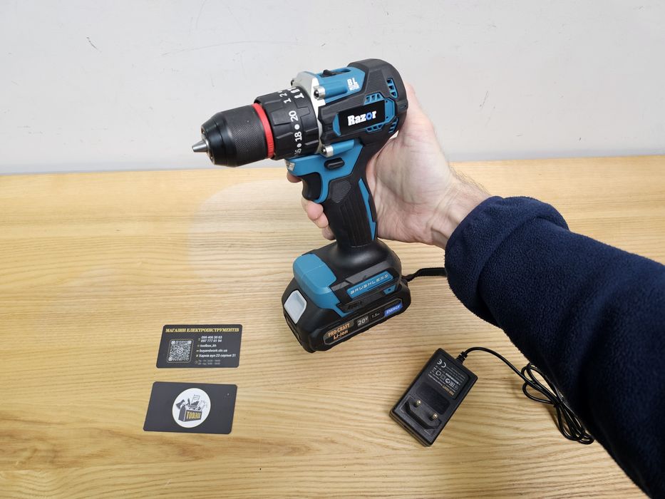 Ударный Бесщеточный Шуруповерт Razor BL45 +Акум.ProCraft +з.у