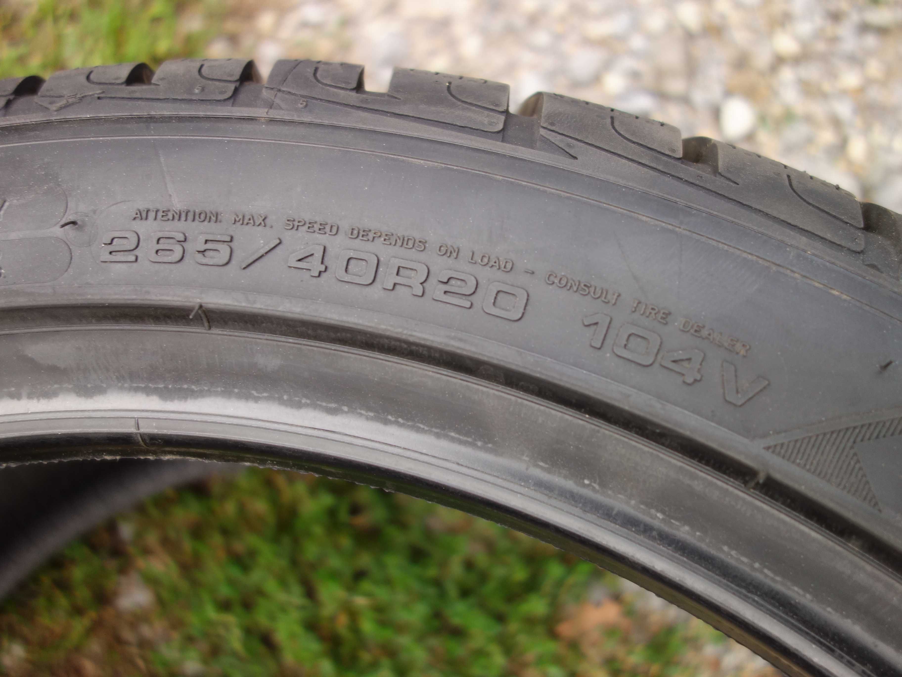 Opony Zimowe 265/40/20 GOODYEAR 4 Sztuki NOWE AO
