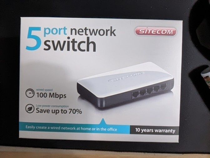 Switch Sitecom 100mbps 5 portas