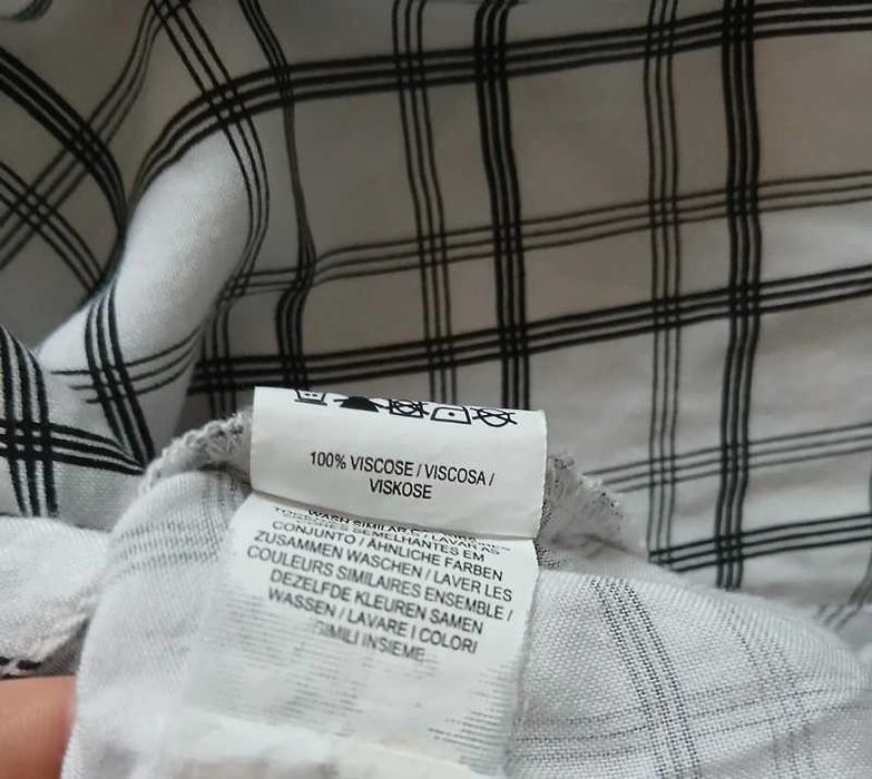 Wiskozowa koszula w kratę