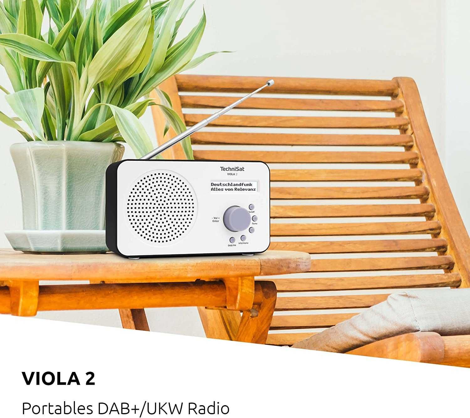 TechniSat VIOLA 2 radio FM DAB+ sieciowo bateryjne do kuchni garażu