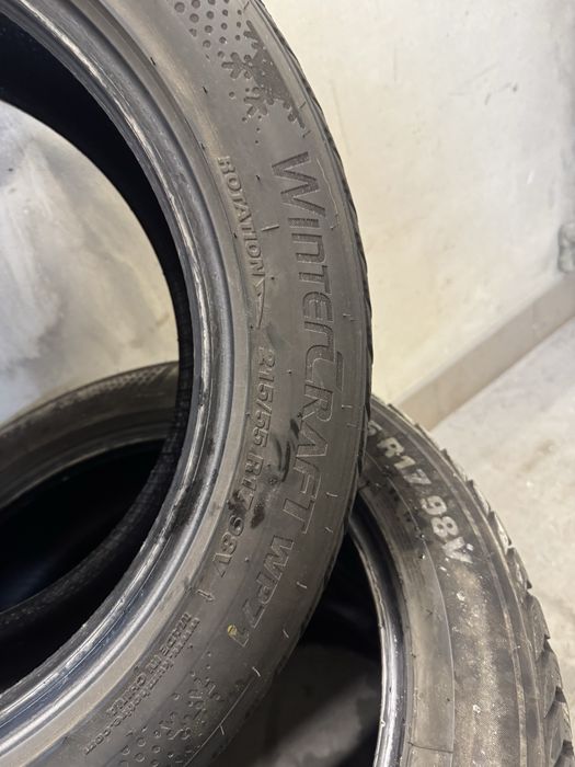 Opony Zimowe Kumho 215/55/17 komplet! 4 szt. 8,6mm 2021r