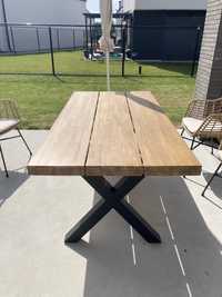 Stół jadalniany / ogrodowy 180x90 cm drewniany