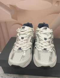 New Balance 530 White Silver Navy   40