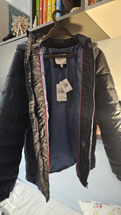 Casaco Novo Pepe Jeans azul escuro,  rapaz, tamanho 16