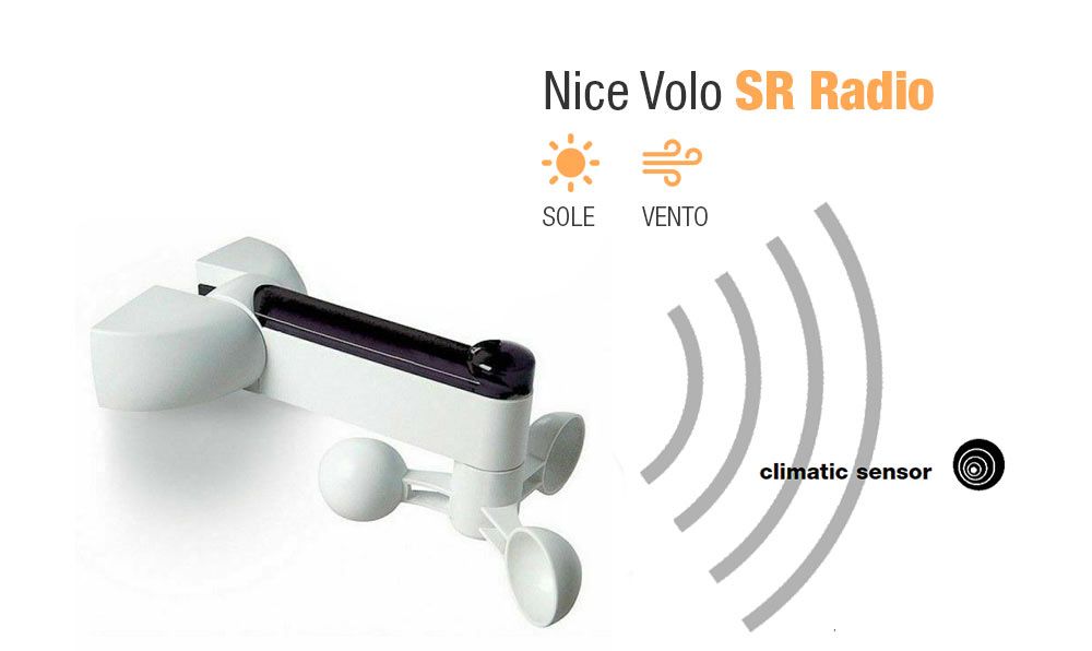 Терміново Останній Кліматичний датчик NICE VOLO S RADIO