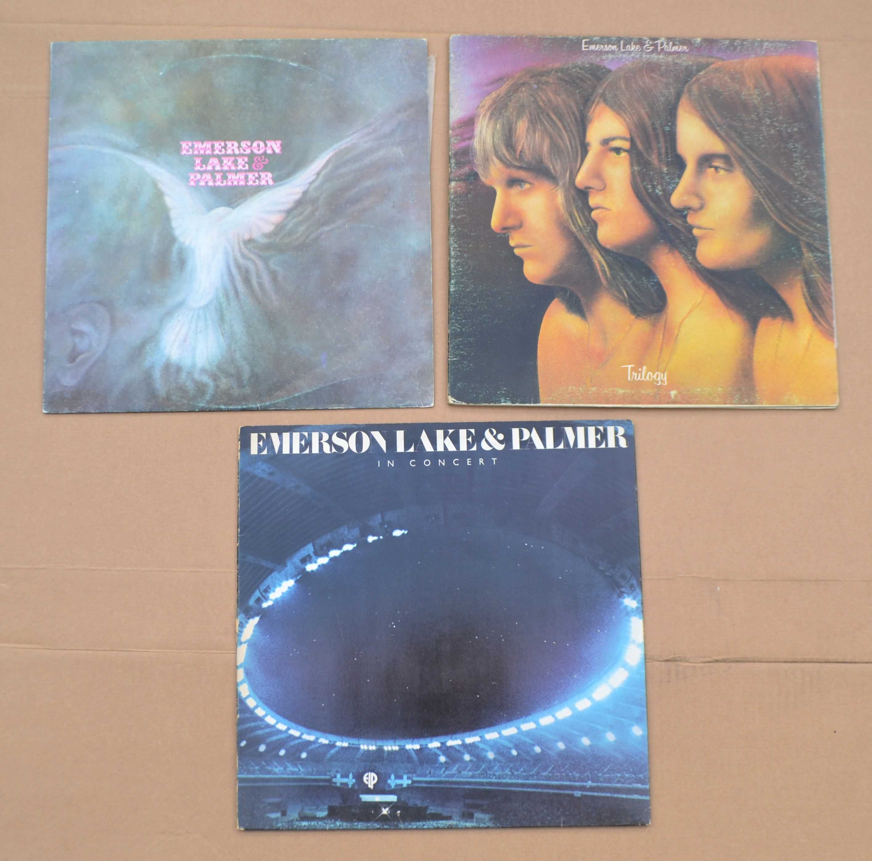 Emerson, Lake & Palmer. Discos Vinil. First. Trilogy. In Concert.