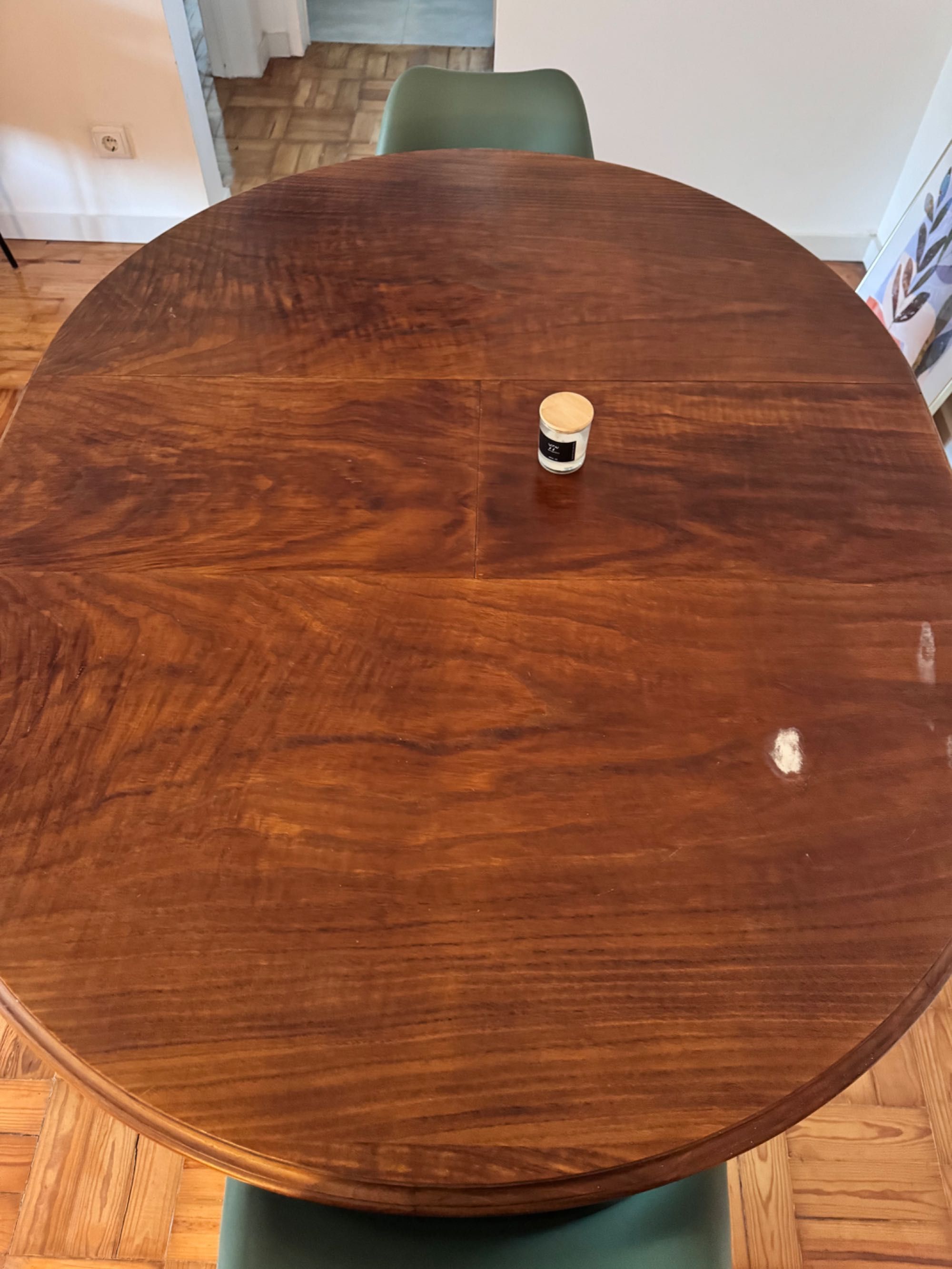 Mesa madeira + cadeiras