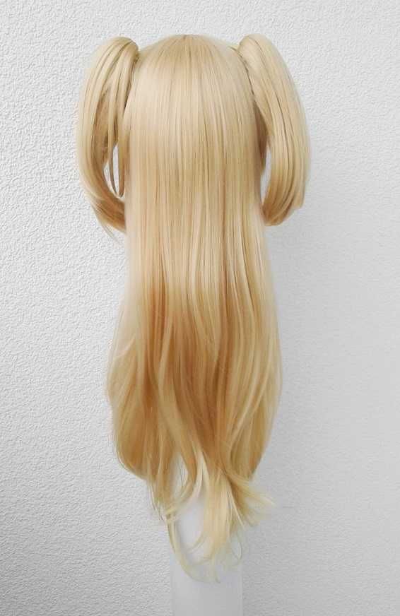 Yuzu Aihara peruka blond z kitkami długa z grzywką cosplay wig Citrus