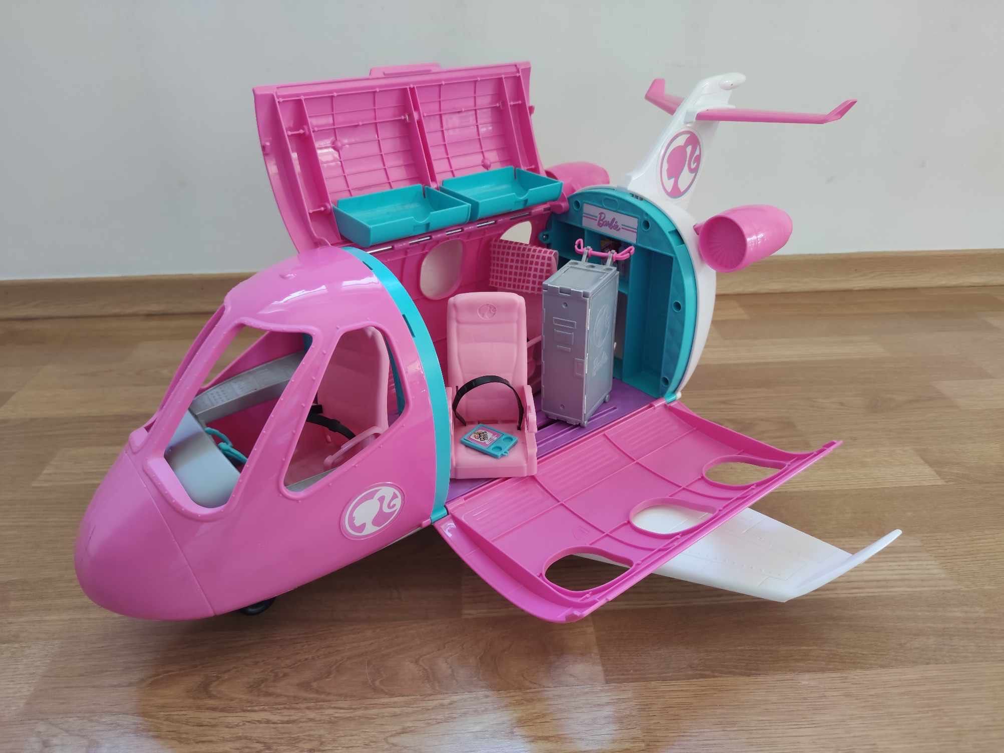 Samolot Barbie w bardzo dobrym stanie