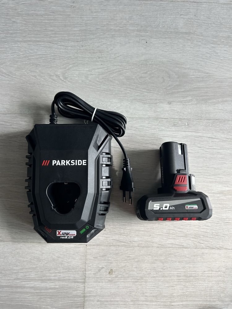 Akumulator 12V 5Ah + ładowarka 6A Parkside Performance NOWE Gwarancja