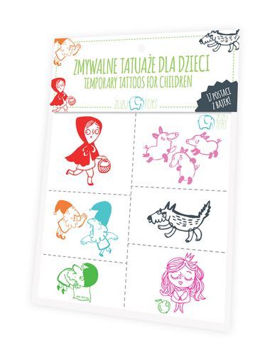 Tatuaże Zmywalne Dla Dzieci Postaci Z Bajek Pap Zuzu Toys