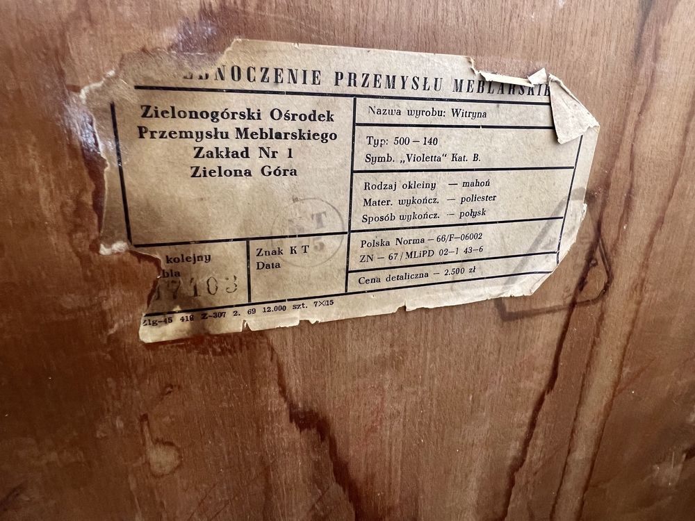 Biblioteczka PRL Violetta patyczak Lejkowski Hałas 1960 mat vintage