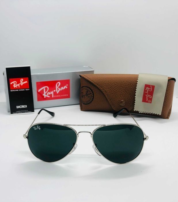 Солнцезащитные очки Ray Ban Aviator Large Metal 3025 Silver 58м стекло