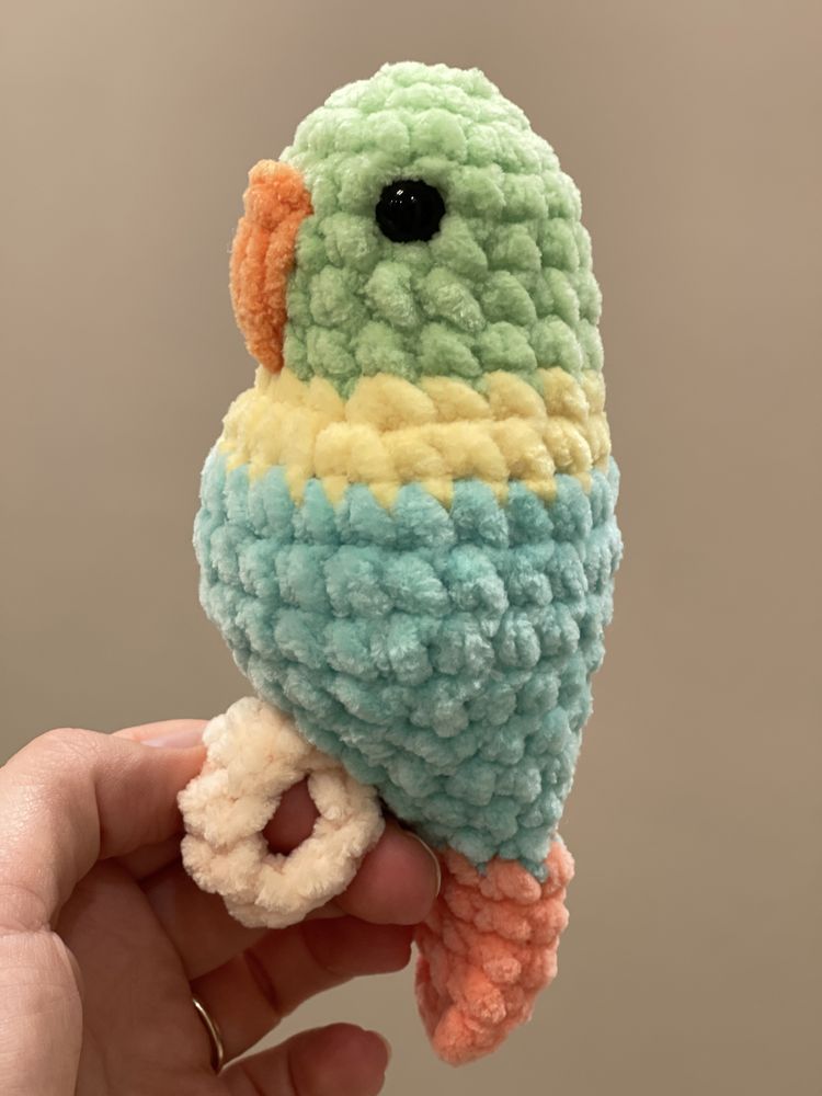 Papuga na szydełku duży wybór kolorów