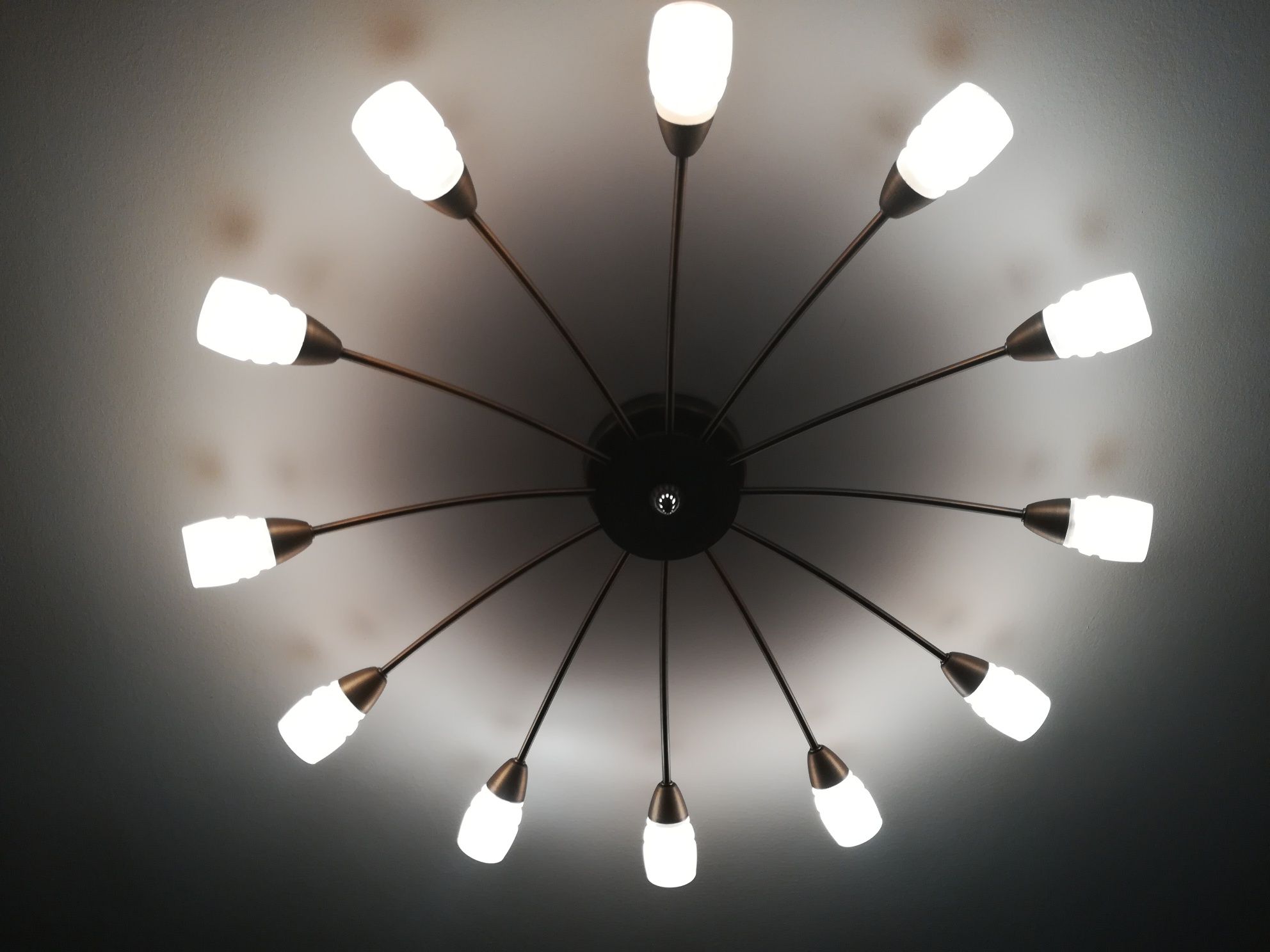 Lampa sufitowa mosiężna