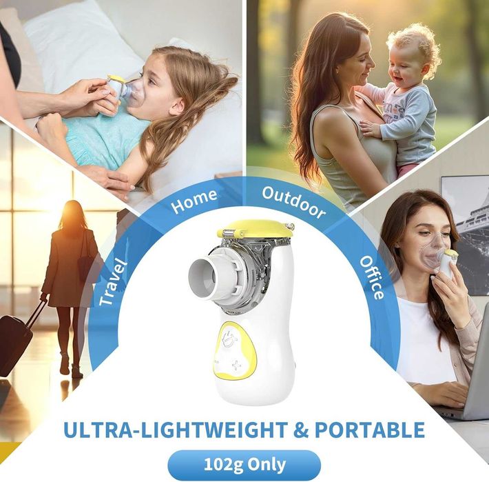 Przenośny cichy nebulizator dla dzieci Do łagodzenia przeziębienia