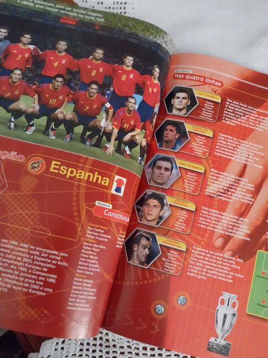 Revista UEFA, Euro 2004, calendário, equipas, jogadores