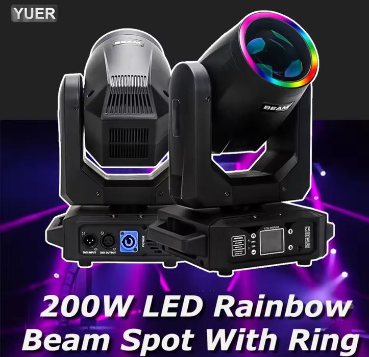 Beam led 200w com aro
