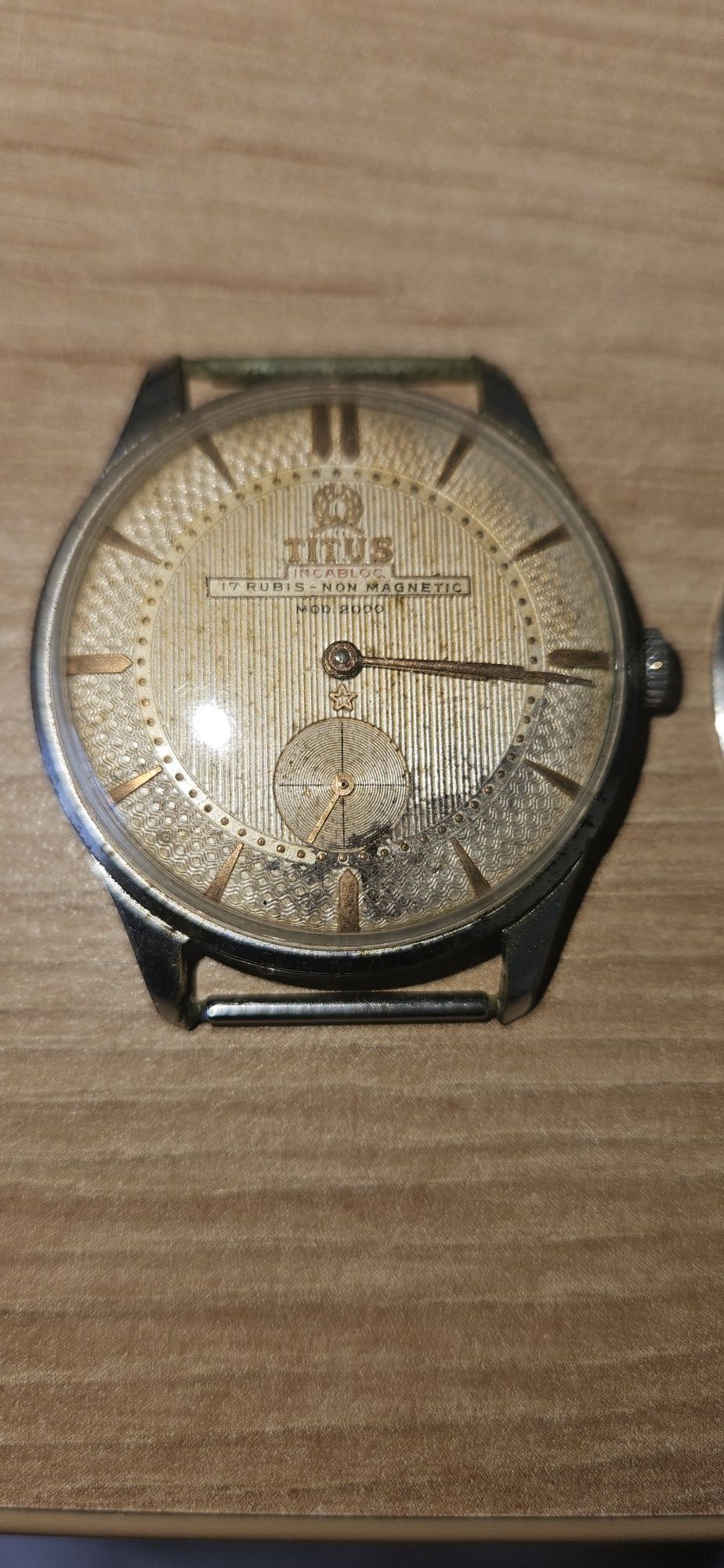 Stary ciekawy zegarek TITUS