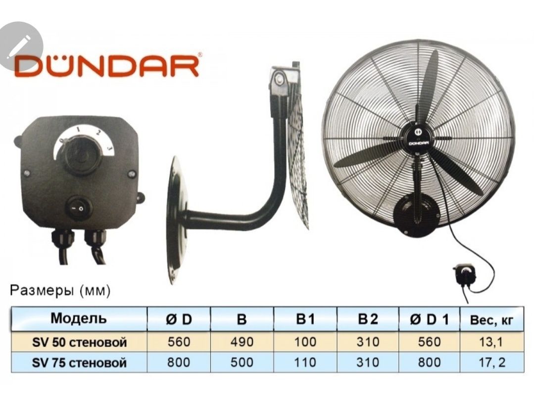 Вентилятор Dundar Sw75D