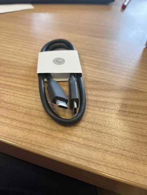 Kabel USB C na USB C czarny do dysków zewnętrznych USB