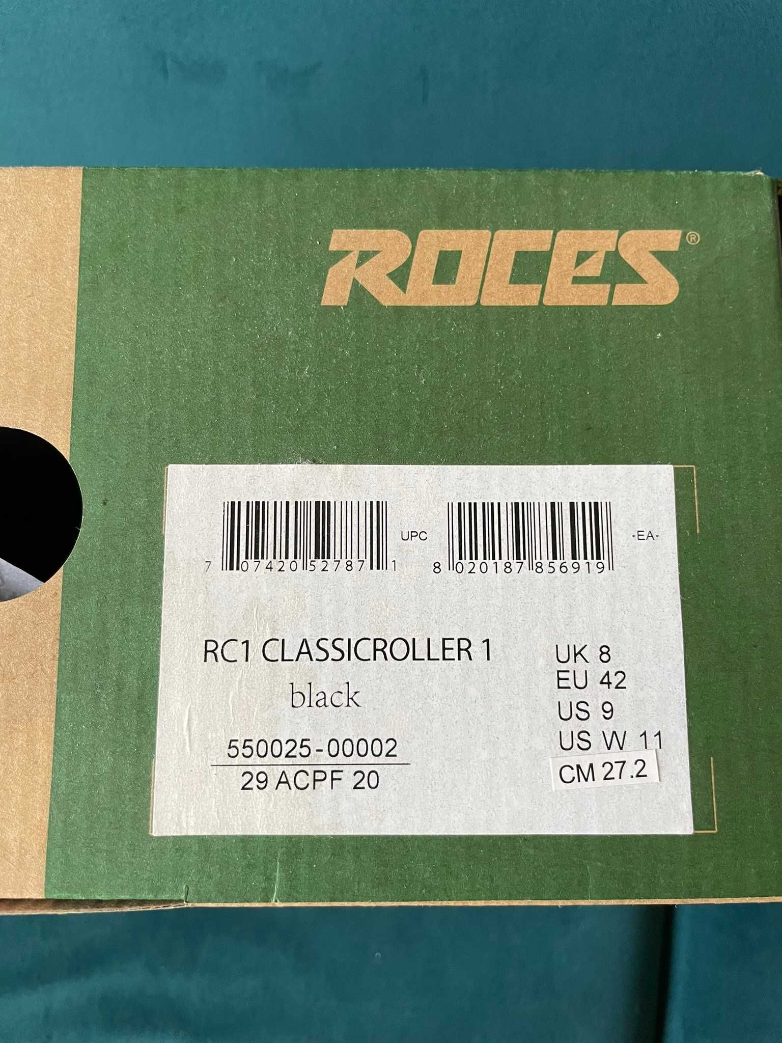 Czarne wrotki Roces RC1 42 nowe