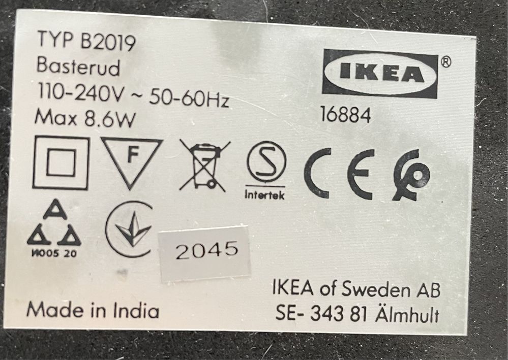 Lampka biurkowa Ikea Basterud