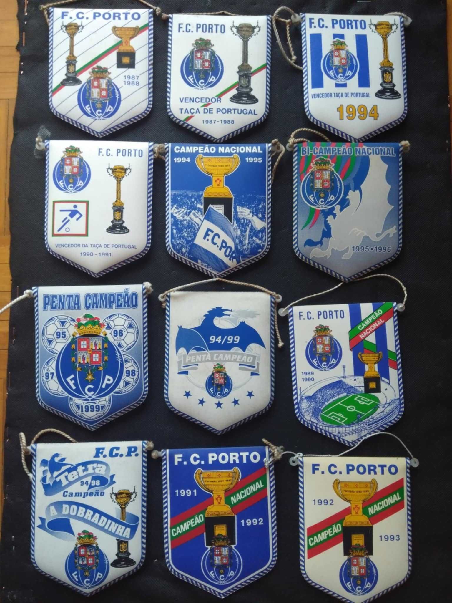 Galhardetes do FC Porto Campeão e Taça de Portugal Vários Anos.