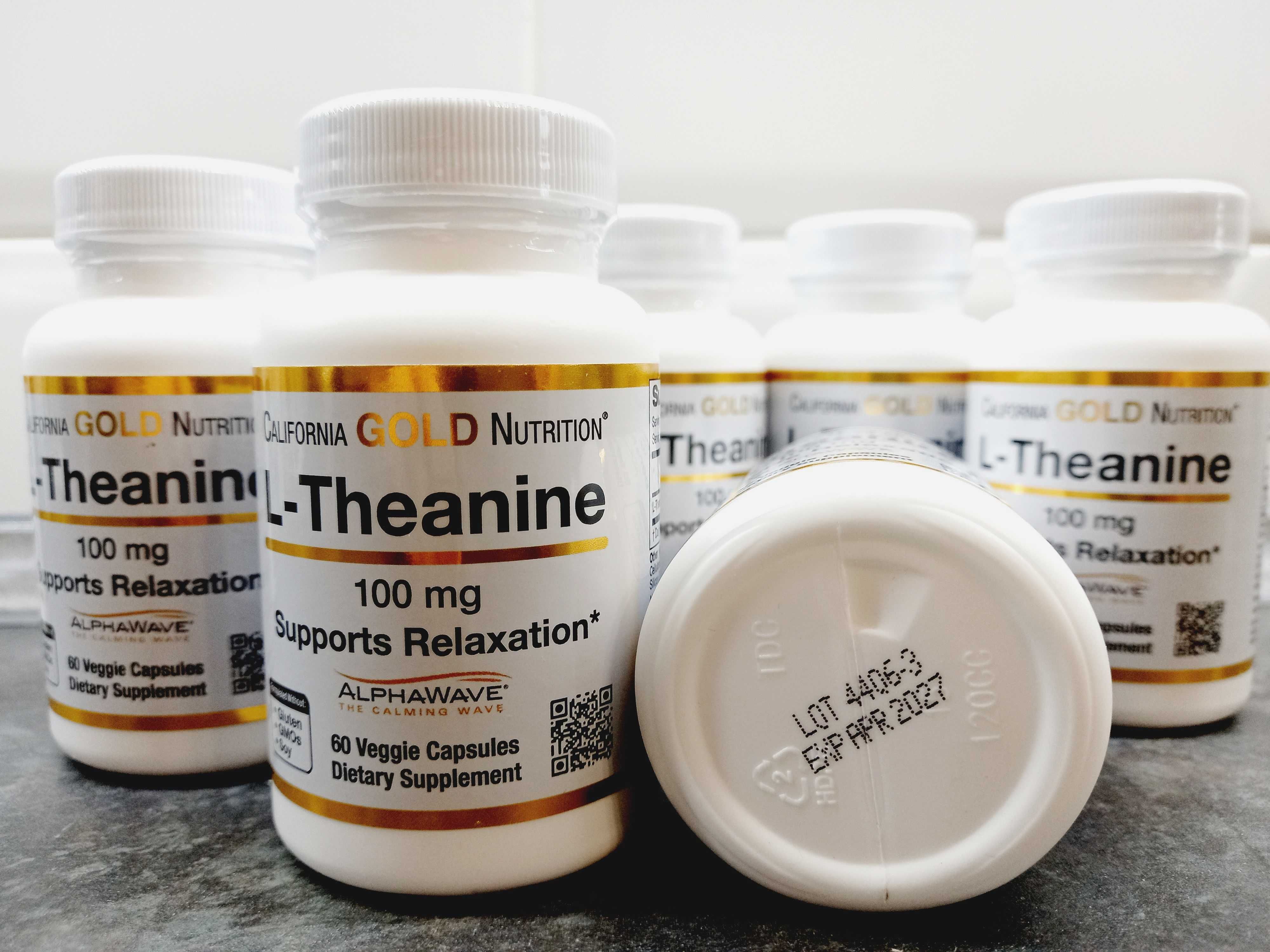CGN, L-Theanine 100 мг (60 капс.), L-теанин, L-теанін