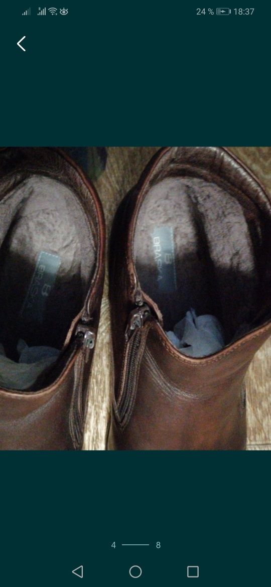 Мужские кожаные зимние ботинки, сапоги, туфли 43 размер
