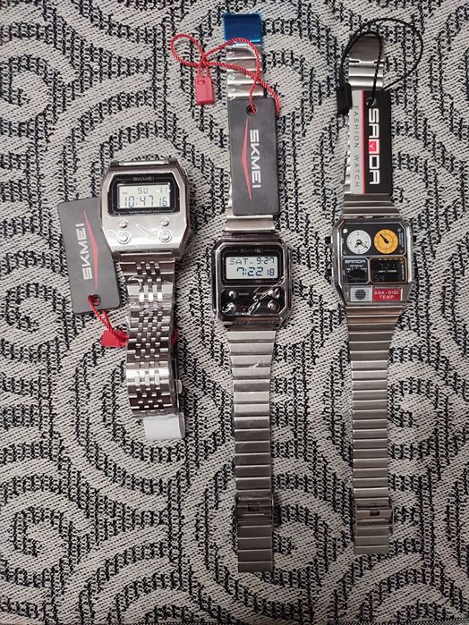 Часы винтаж Skmei, Sanda (casio, citizen)