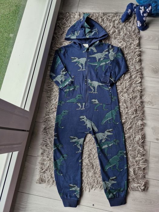 Bawełniany kombinezon z kapturem Dinozaur 98-104 Kappahl