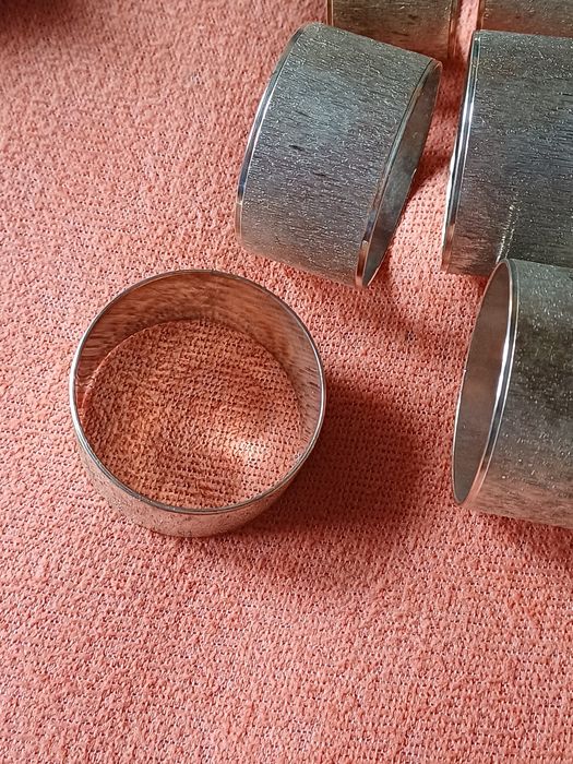 Obrączki, pierścienie na serwetki Vintage, 6 sztuk