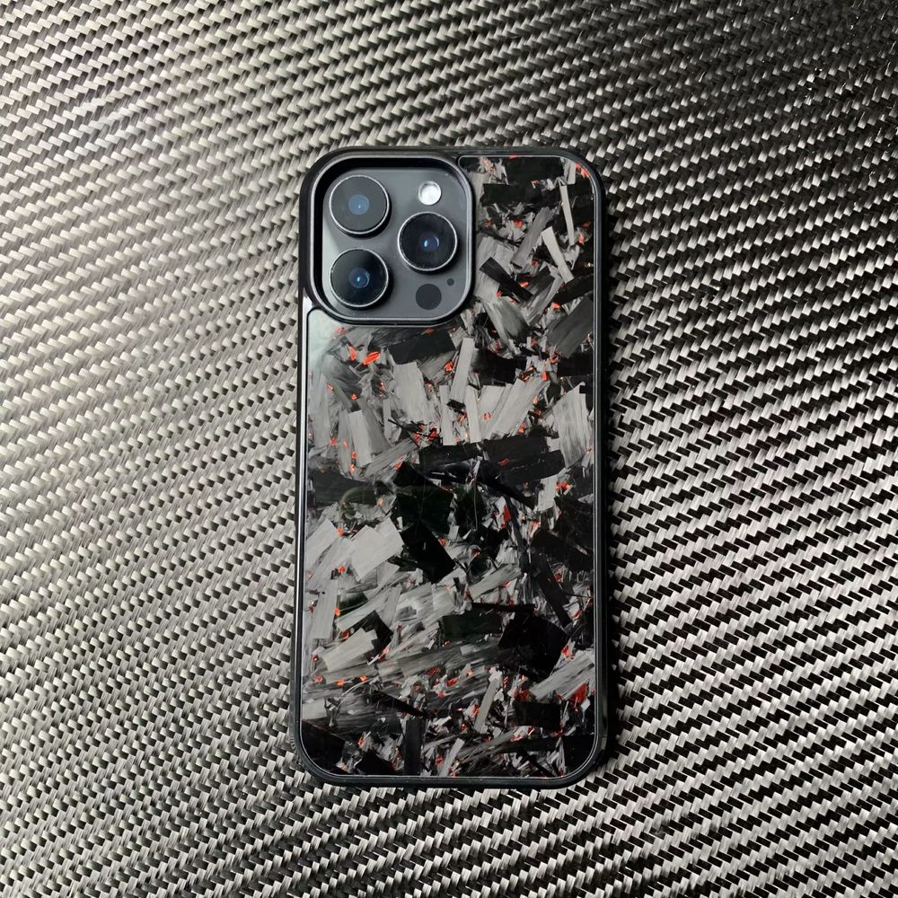Чохол з справжнього кованого карбону для iphone 16, 16 pro, 16 pro max