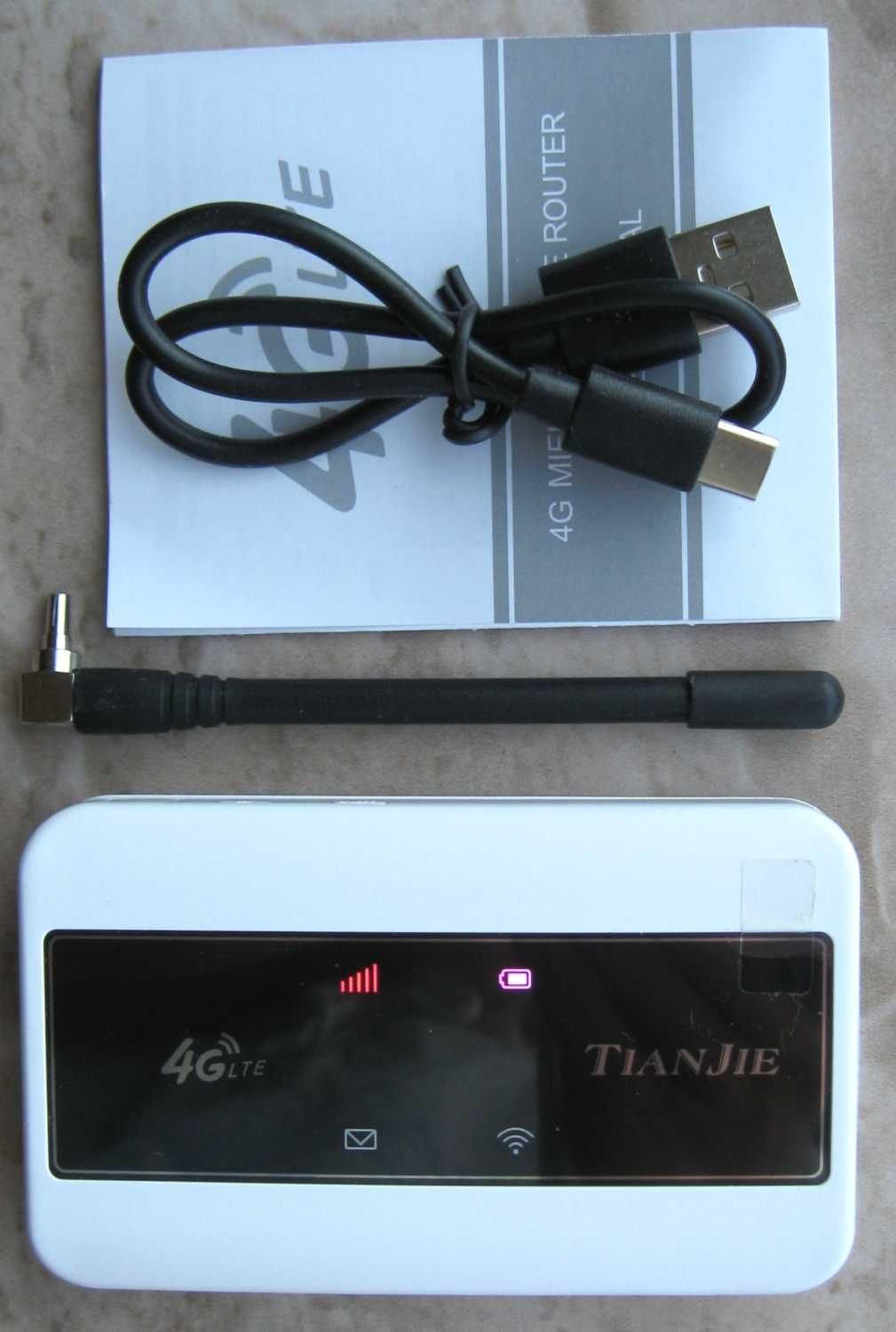 4G USB WiFi модем-роутер TIANJIE MF904, 2100 мА/ч