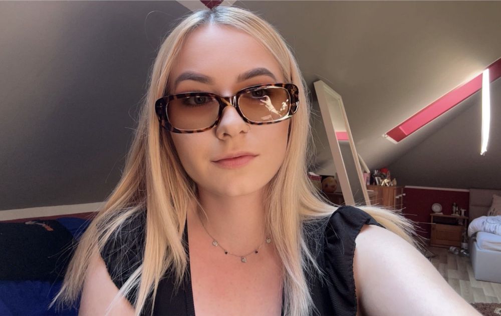 Okulary w panterkę vintage