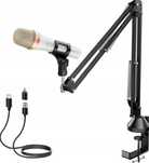 Tonor Mikrofon Dynamiczny USB Typ C RGB do Gier Podcas YouTube Karaoke