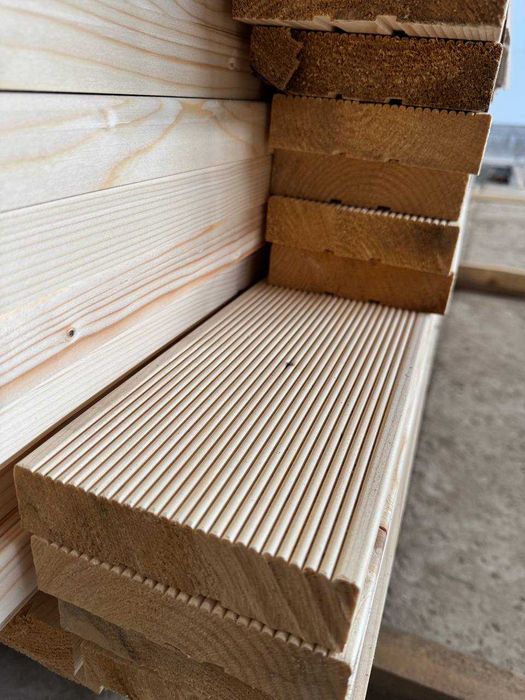 Дошка на підлогу смерека та сосна, терасна дошка модрина та смерека