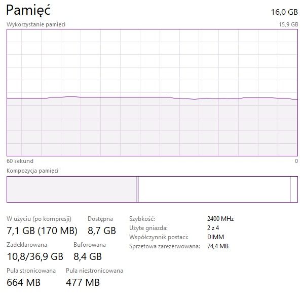 Pamięć RAM DDR4 – 2x8 GB (16 GB) – 2666 MHz, CL16