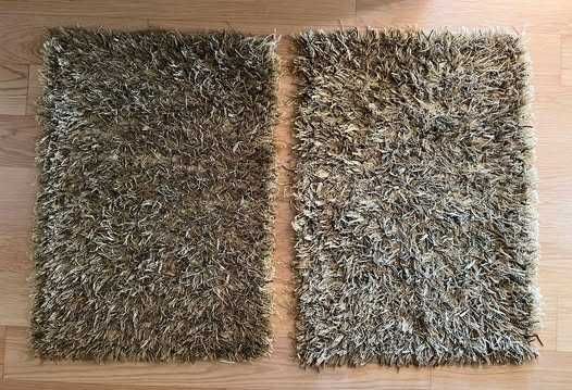 Lote de tapetes de pelo longo