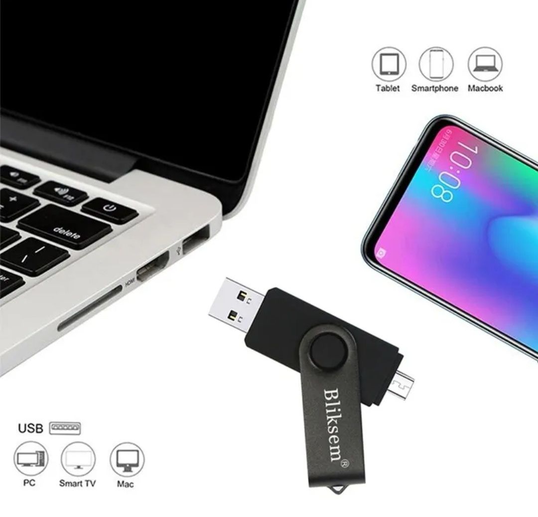 Bliksem Pendrive 64GB 4G 5G . Micro 5p USB I TYP C  do smartfona