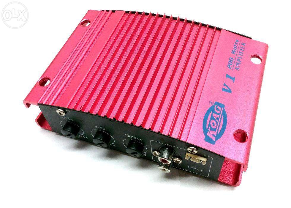 Amplificador Koag V1 para carro com 200 Watts de potência