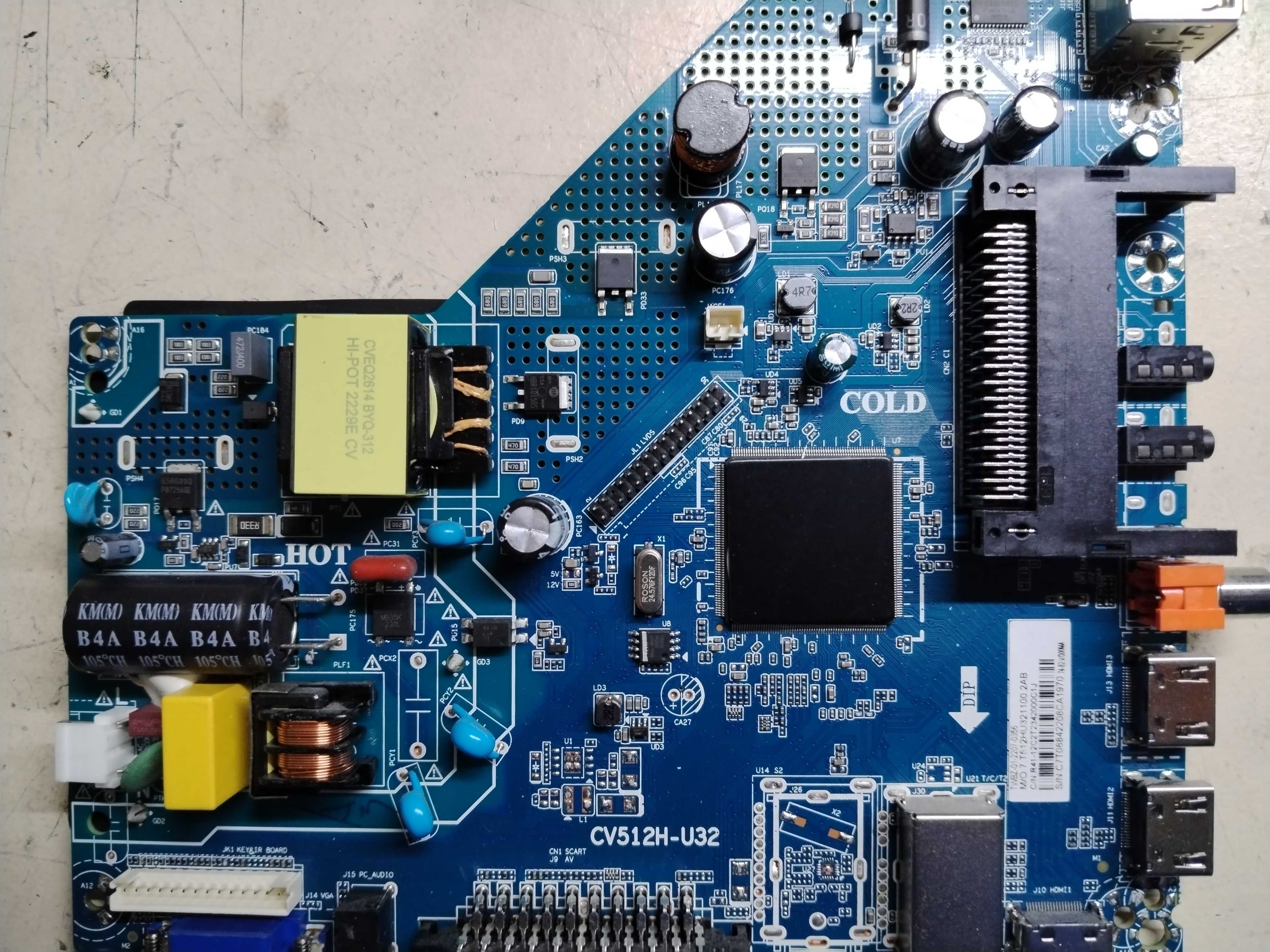 Várias main-boards para tv