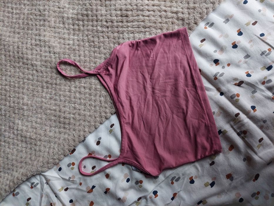 Różowy crop  top