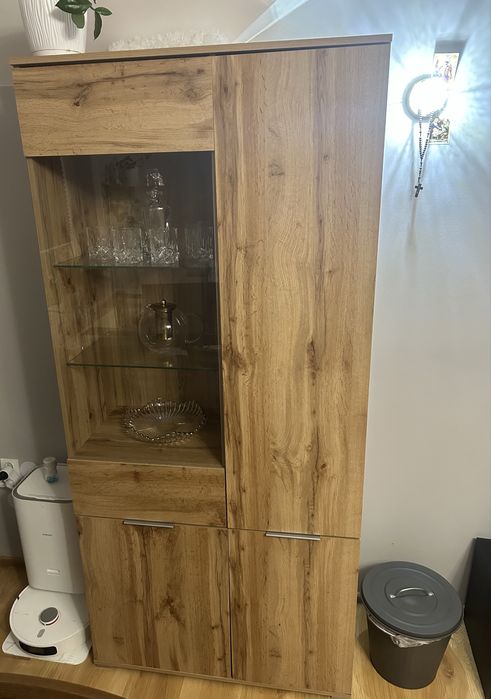 Witryna i komoda ZELE Black Red White